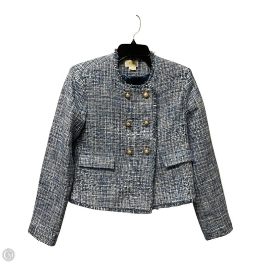Blazer By Maeve In Blue & Yellow, Size: Xs