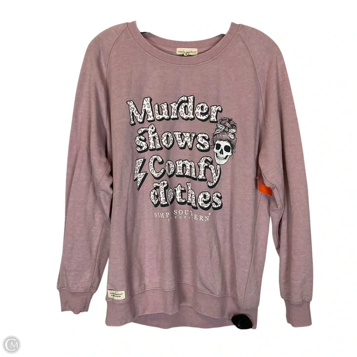 Sweatshirt Crewneck By Simply Southern In Pink, Size: S