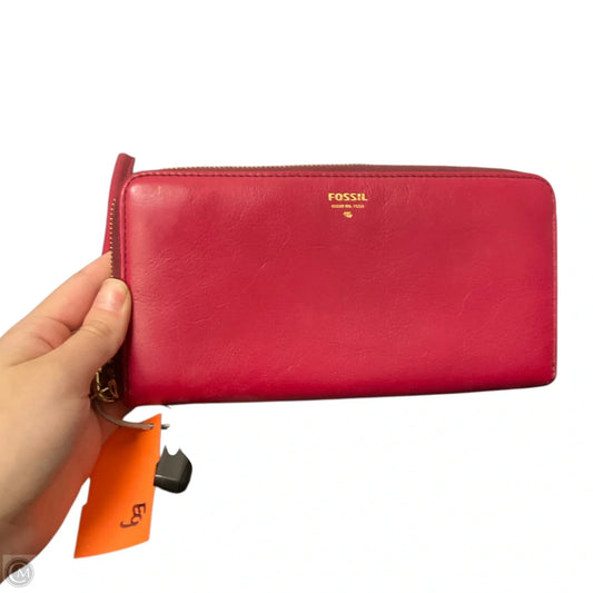 Wristlet Leather By Fossil, Size: Large