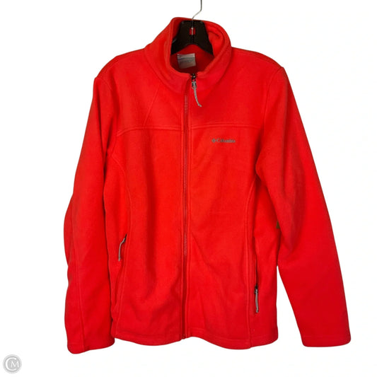 Jacket Fleece By Columbia In Orange, Size: L