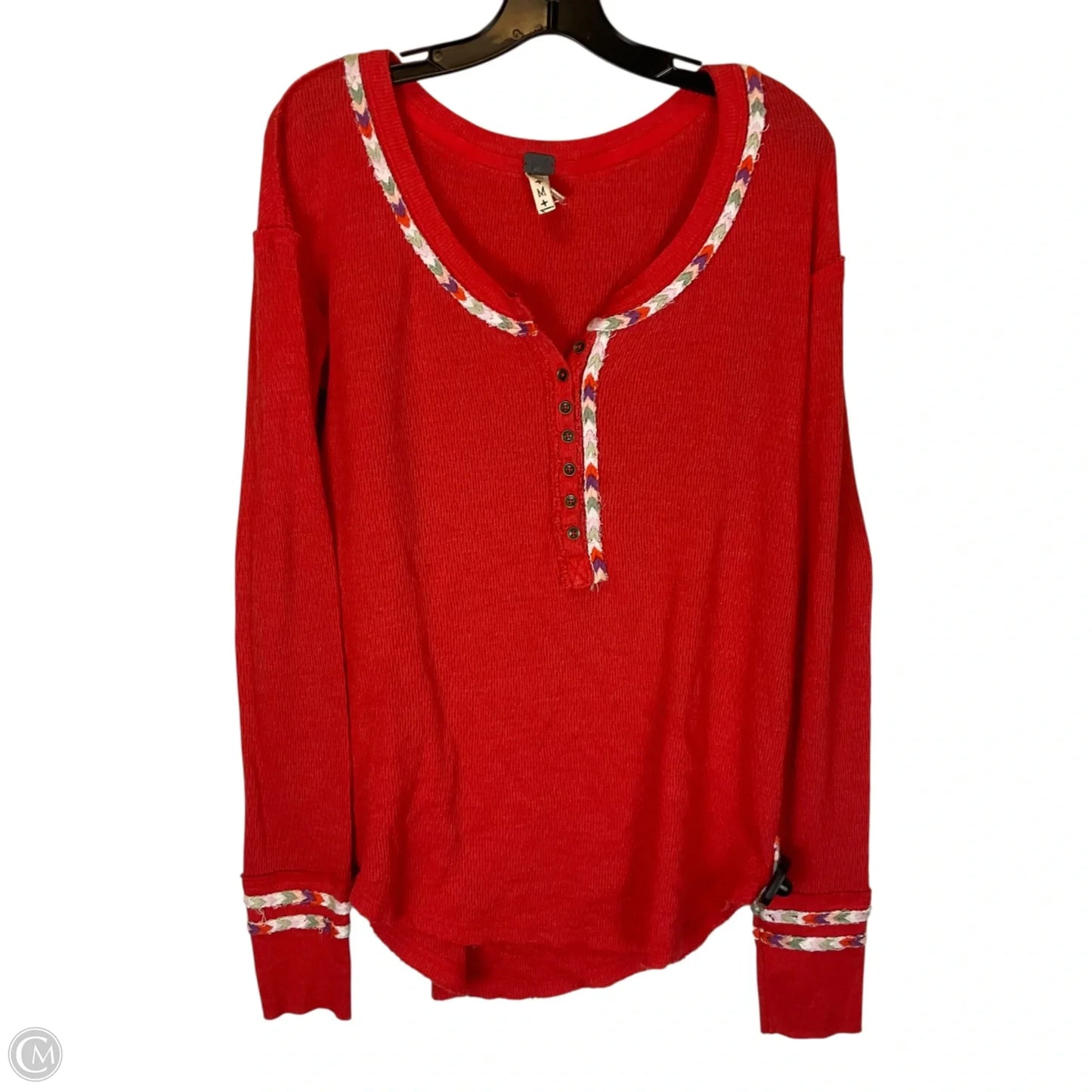 Top Long Sleeve By We The Free In Orange, Size: M