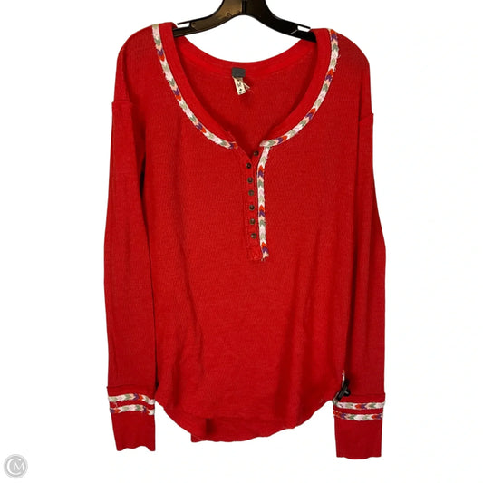 Top Long Sleeve By We The Free In Orange, Size: M