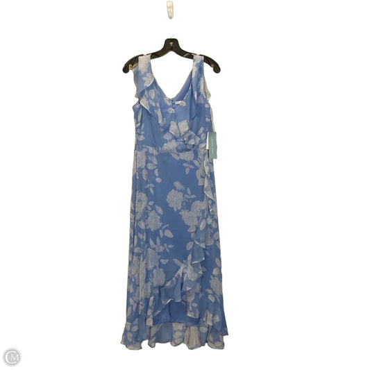 Dress Casual Maxi By London Times In Blue & White, Size: 8