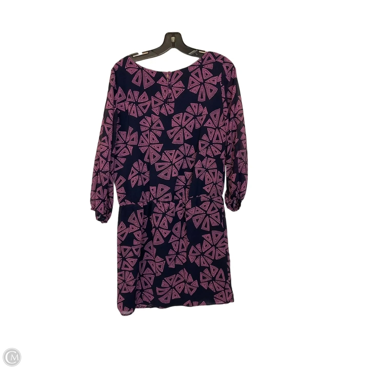 Dress Casual Short By Tori Richards In Blue & Pink, Size: 4