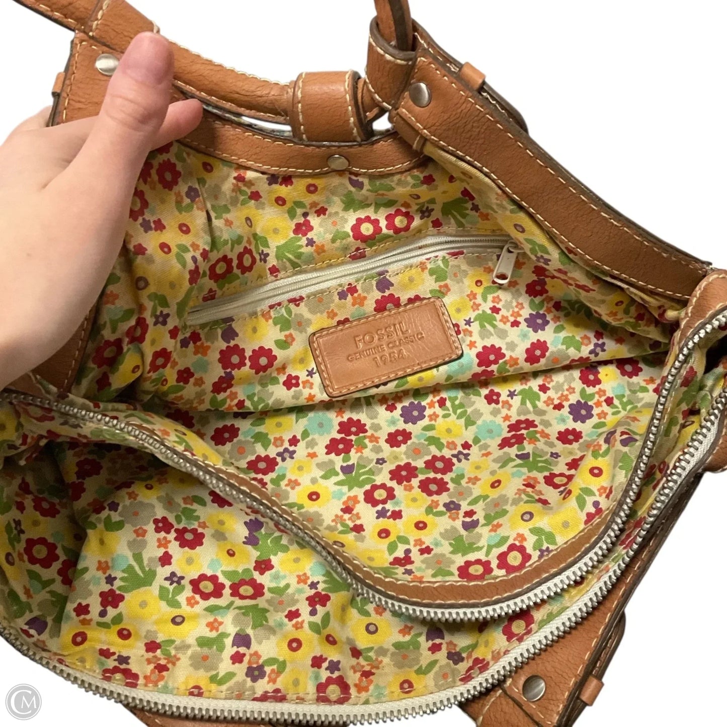 Handbag By Fossil, Size: Medium