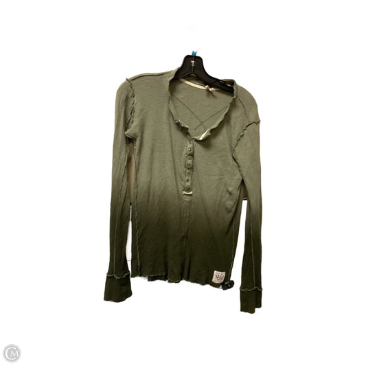 Top Long Sleeve By We The Free In Green, Size: Xs