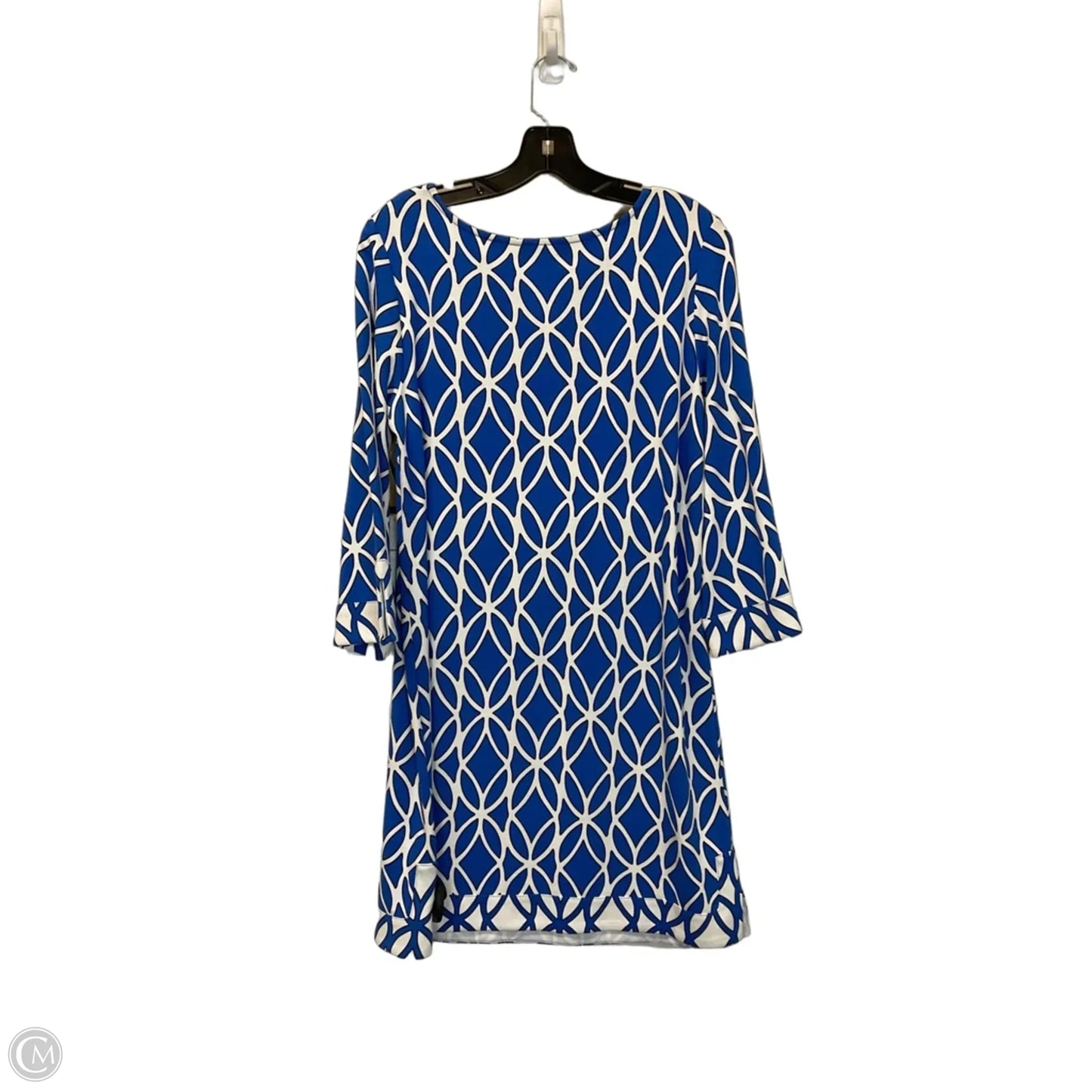 Dress Casual Short By Crown And Ivy In Blue & White, Size: M