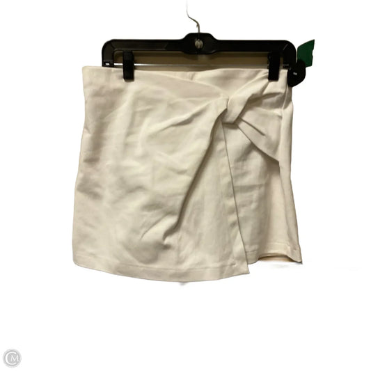 Skort By Flying Tomato In White Denim, Size: L