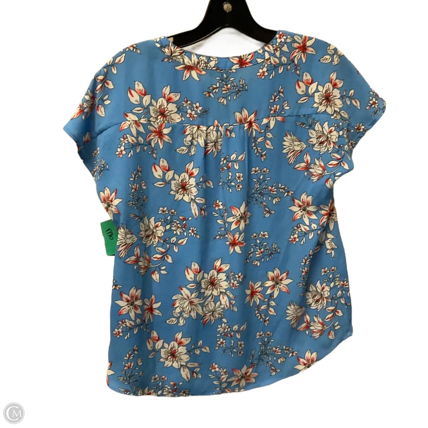 Top Short Sleeve By Banana Republic In Blue, Size: Xs