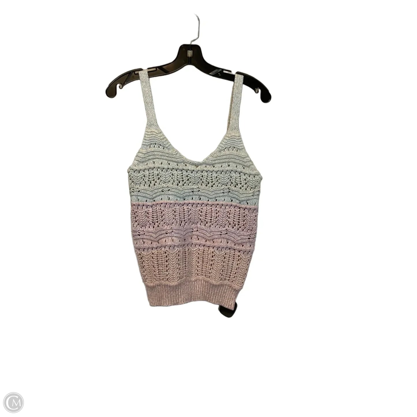 Top Sleeveless By Dex In Blue & Pink, Size: S