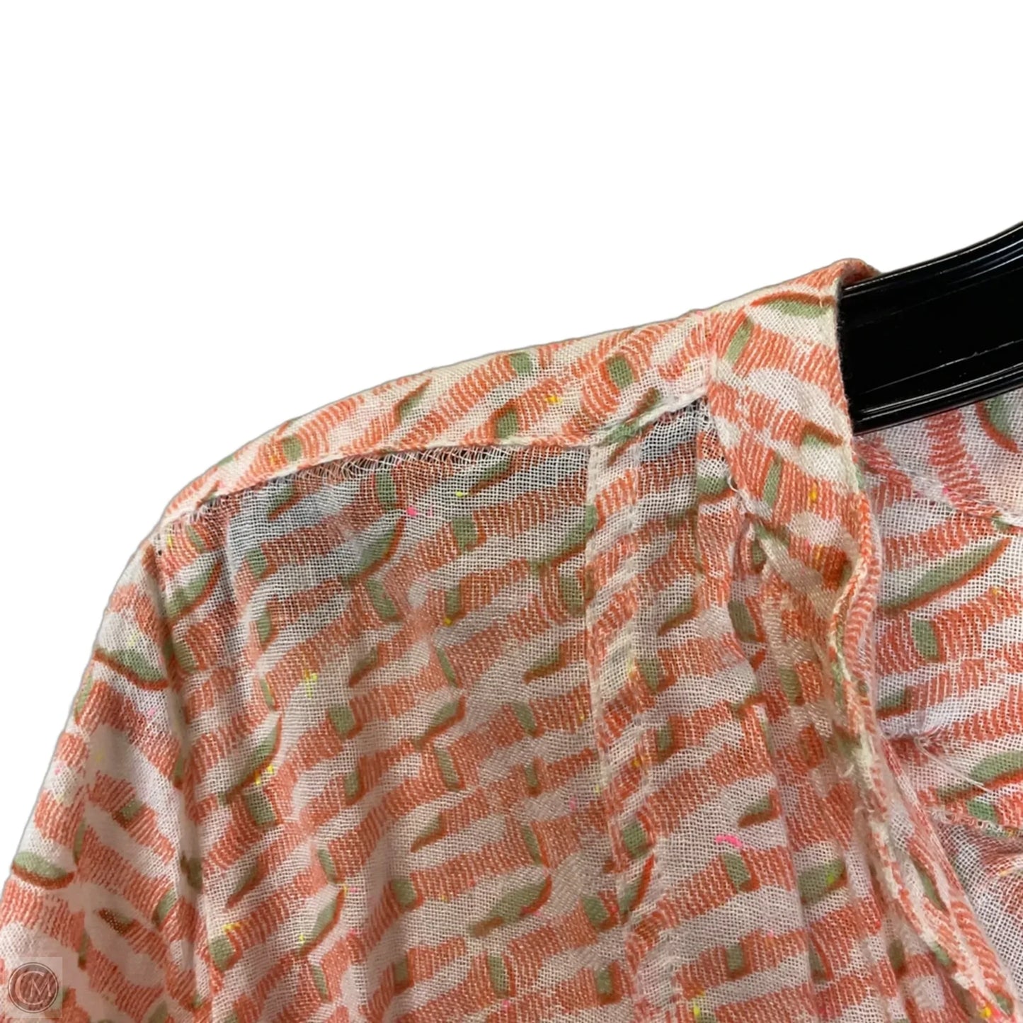 Dress Casual Short By Maeve In Green & Orange, Size: S