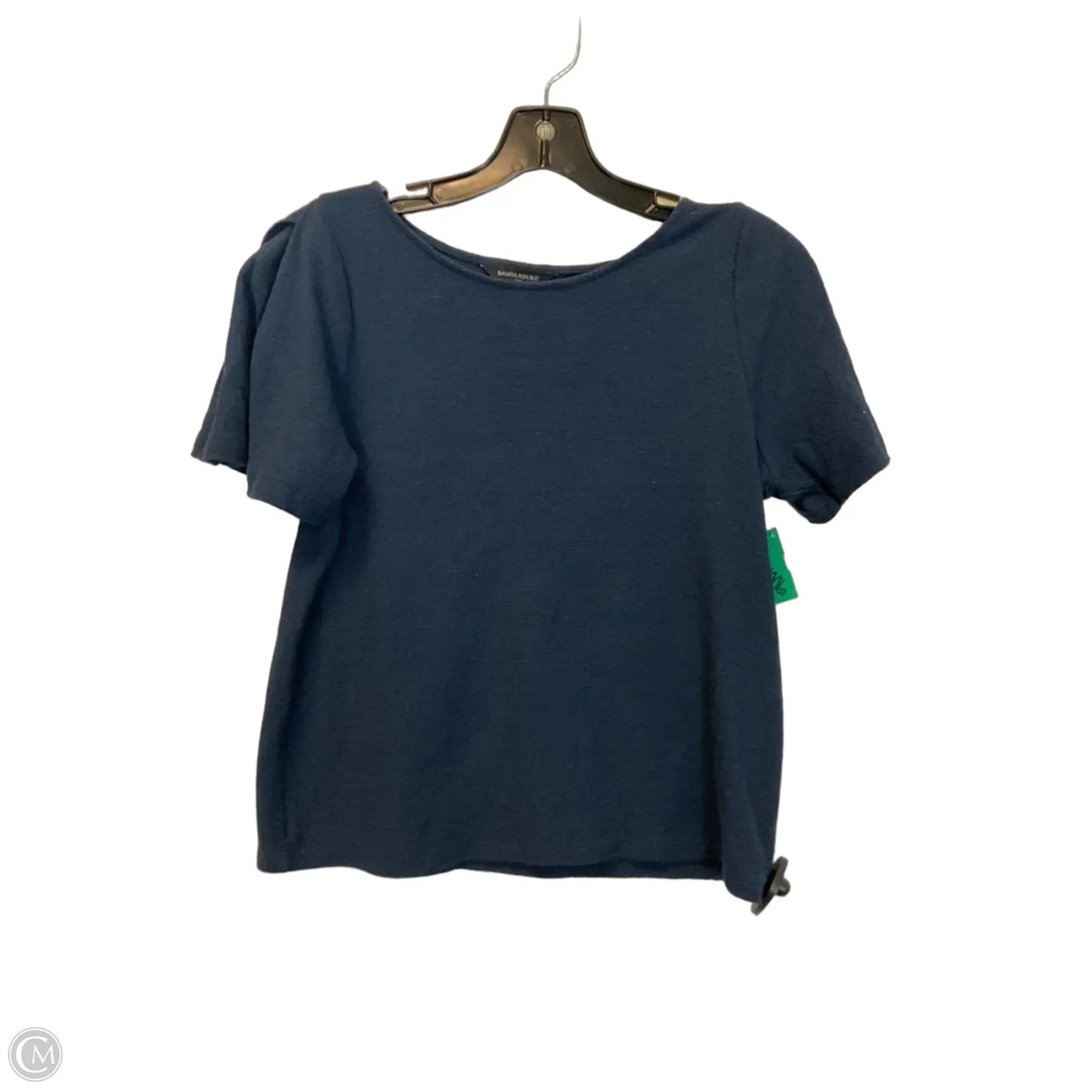 Top Short Sleeve By Banana Republic In Navy, Size: Xs
