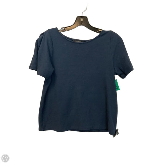 Top Short Sleeve By Banana Republic In Navy, Size: Xs