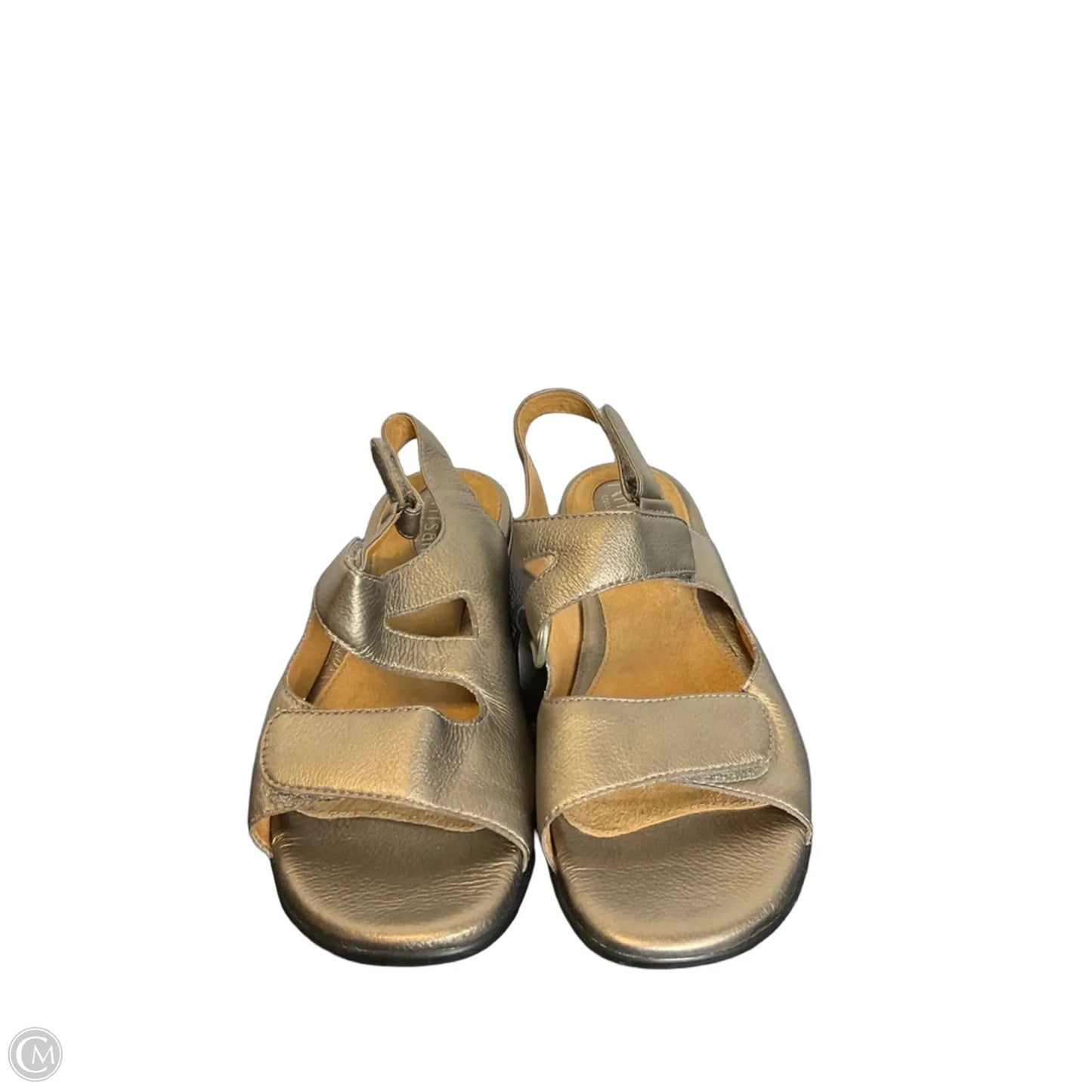 Sandals Flats By Clarks In Gold, Size: 7