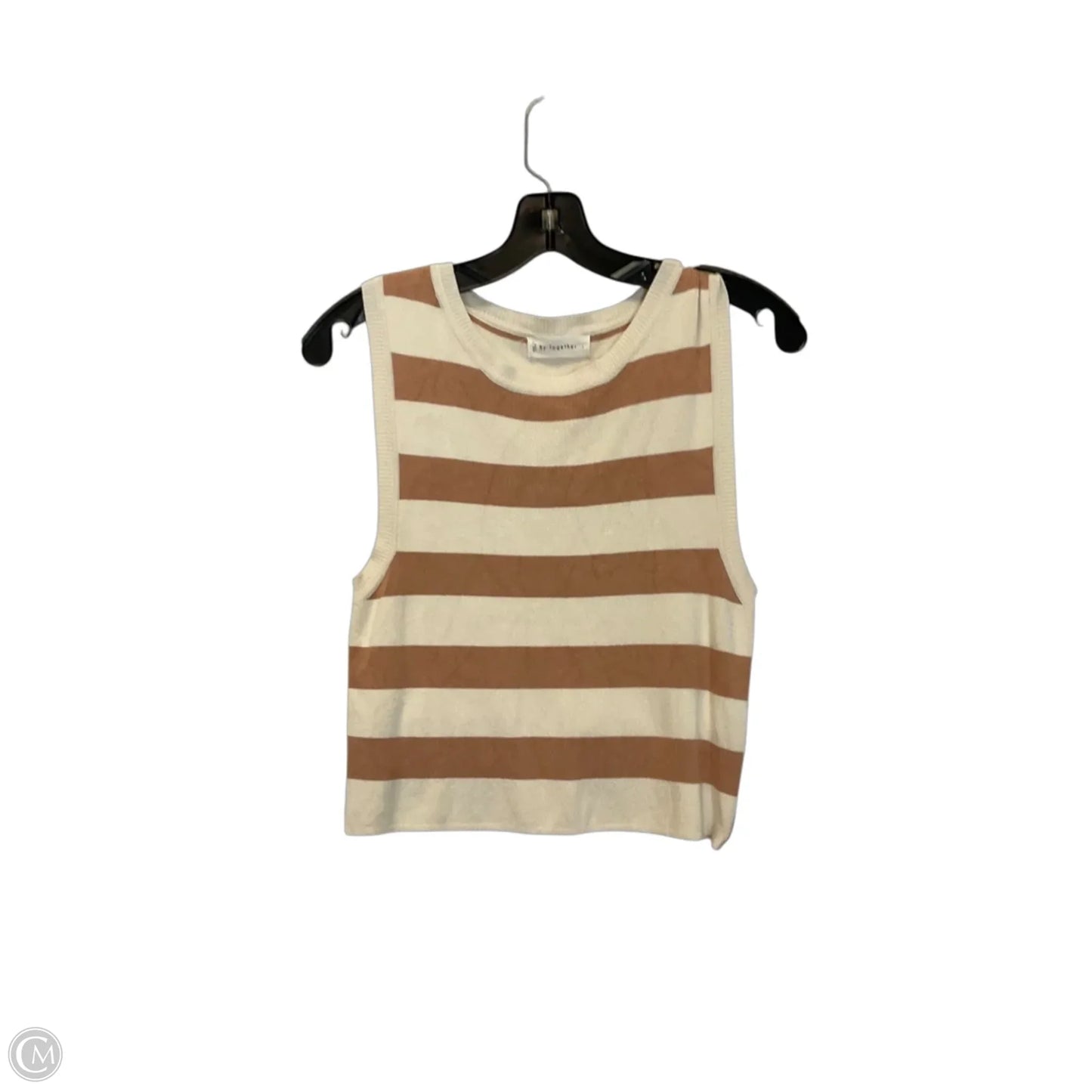 Top Sleeveless By By Together In Striped Pattern, Size: L