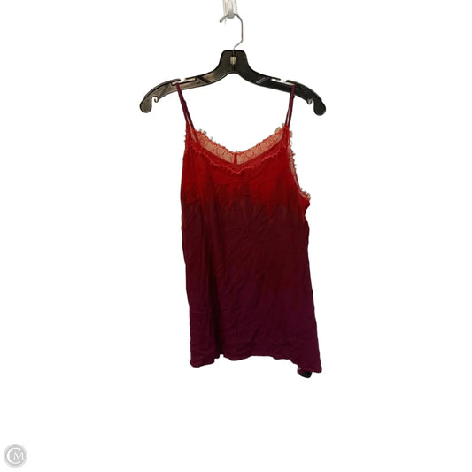 Top Sleeveless By Apt 9 In Purple & Red, Size: L