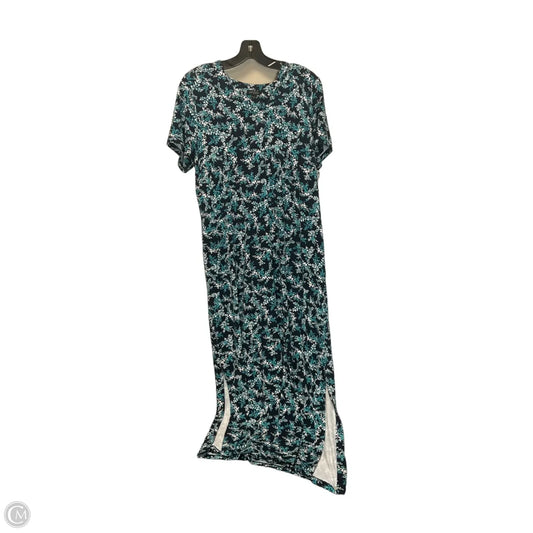 Dress Casual Maxi By J. Jill In Blue & White, Size: M