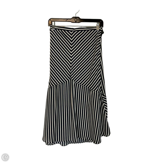 Skirt Midi By Banana Republic In Striped Pattern, Size: 8