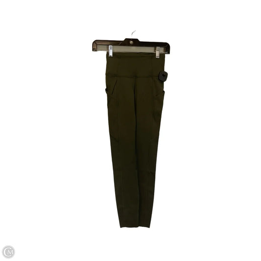 Athletic Leggings By Lululemon In Green, Size: 2