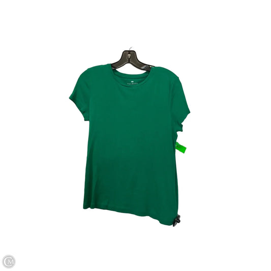 Top Short Sleeve Basic By Talbots In Green, Size: S