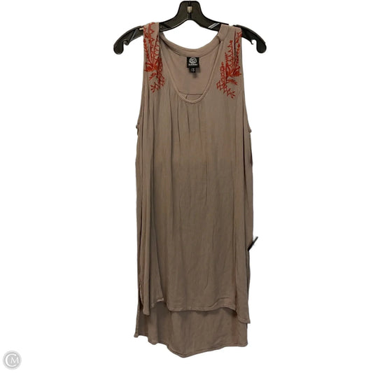 Tunic Sleeveless By Bobeau In Brown, Size: L