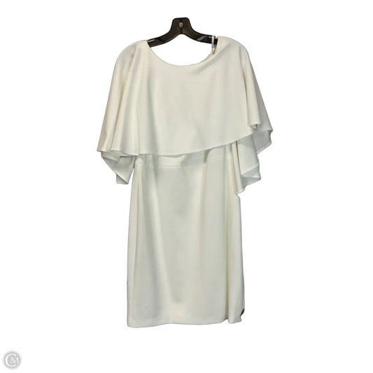 Dress Work By Calvin Klein In White, Size: 10