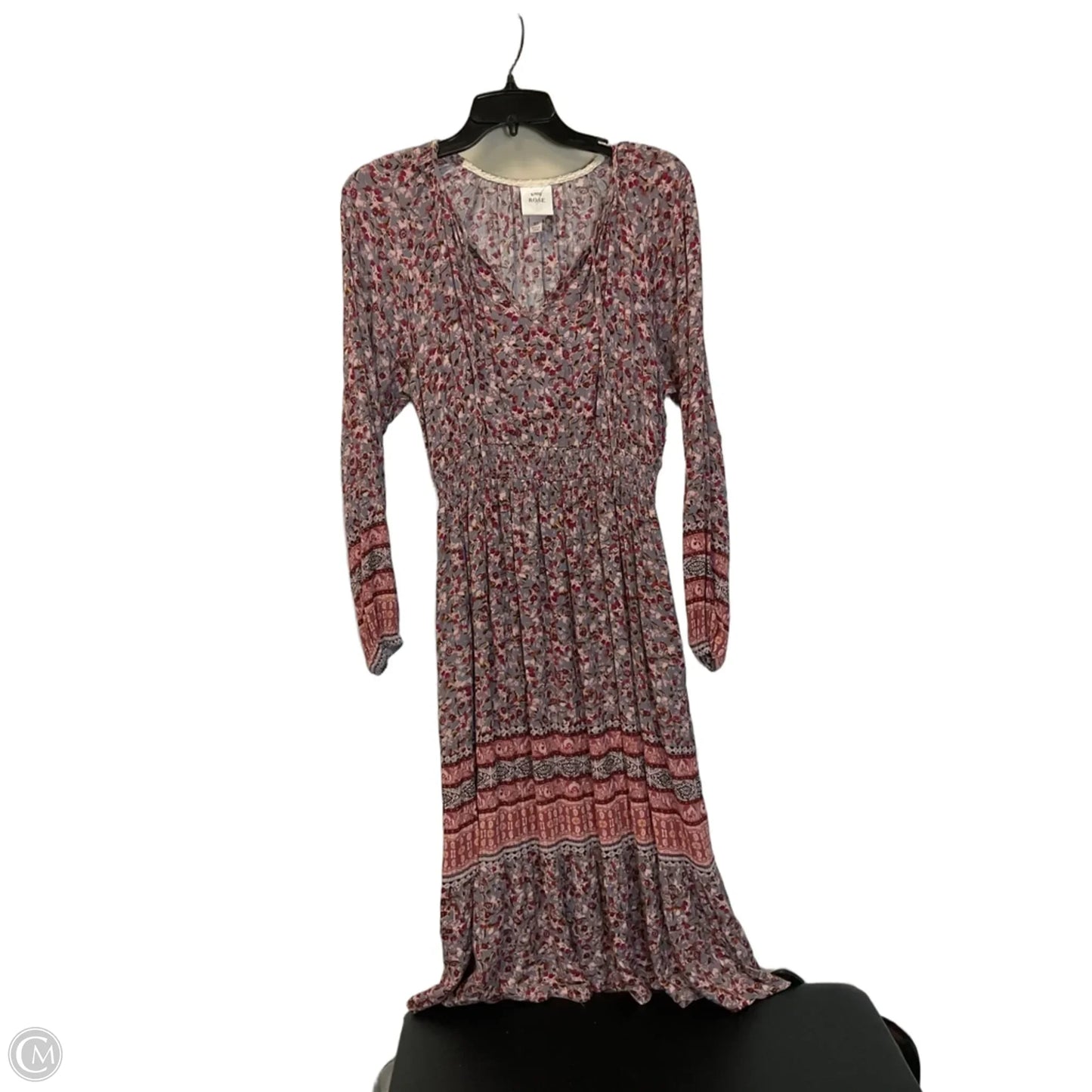 Dress Casual Midi By Knox Rose In Blue & Red, Size: Xs