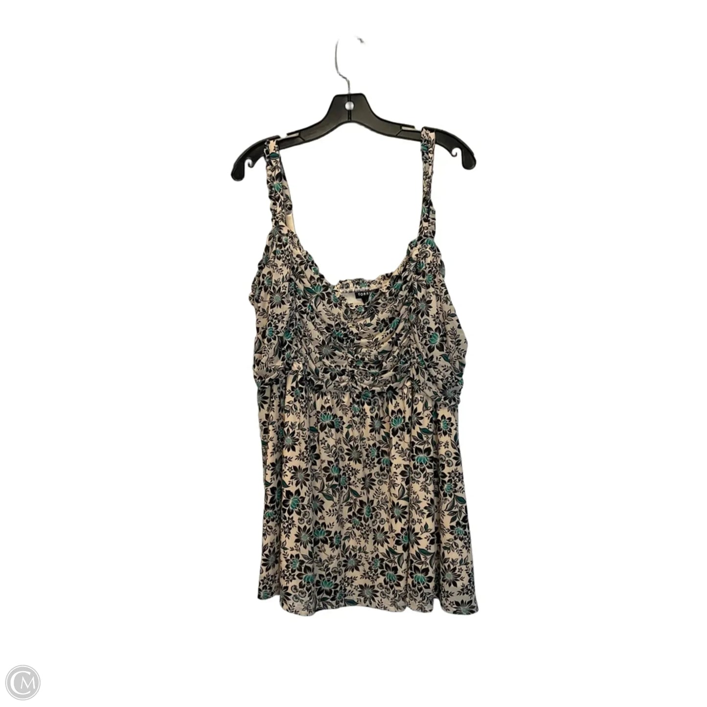 Top Sleeveless By Torrid In Floral Print, Size: 4x