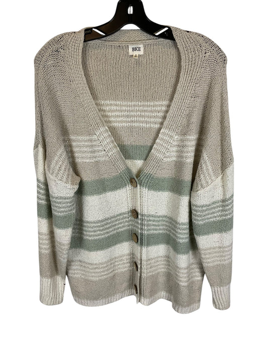 Sweater Cardigan By Bke In Cream, Size: S