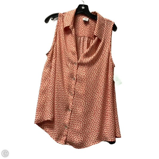Top Sleeveless By Cabi In Red, Size: Xl
