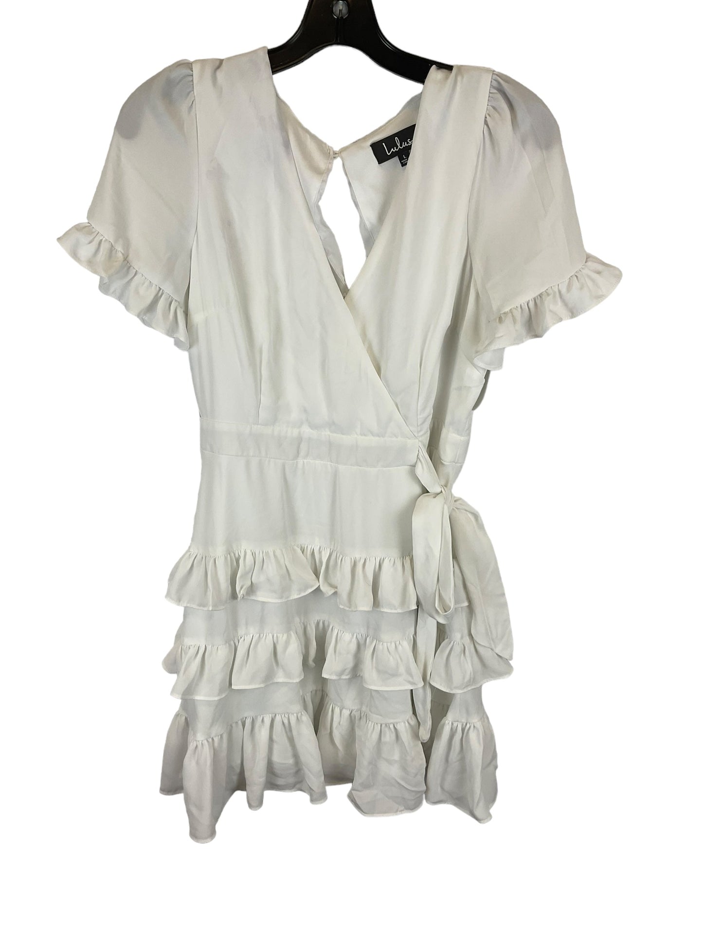 White Dress Casual Short Lulus, Size L