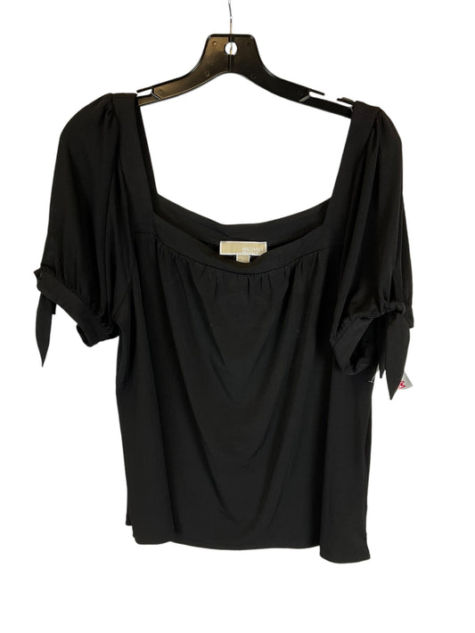 Top Short Sleeve By Michael By Michael Kors In Black, Size: Xl