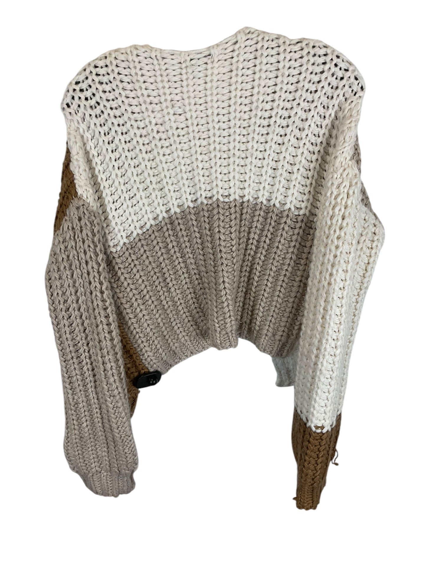 Sweater Cardigan By Wild Fable In Beige, Size: S