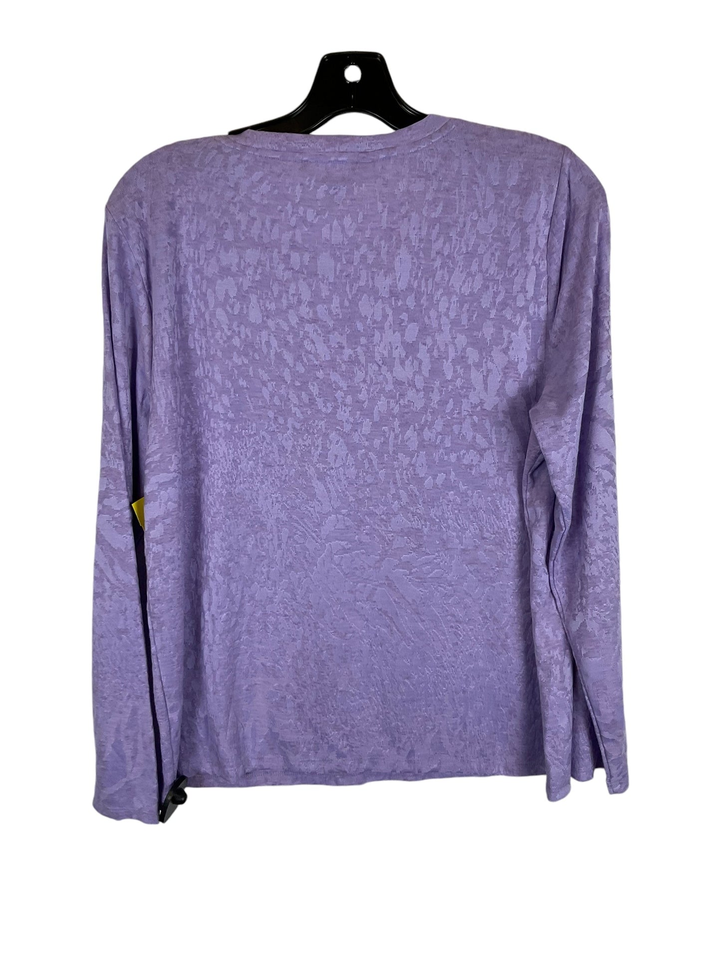 Top Long Sleeve By Simply Vera In Purple, Size: L