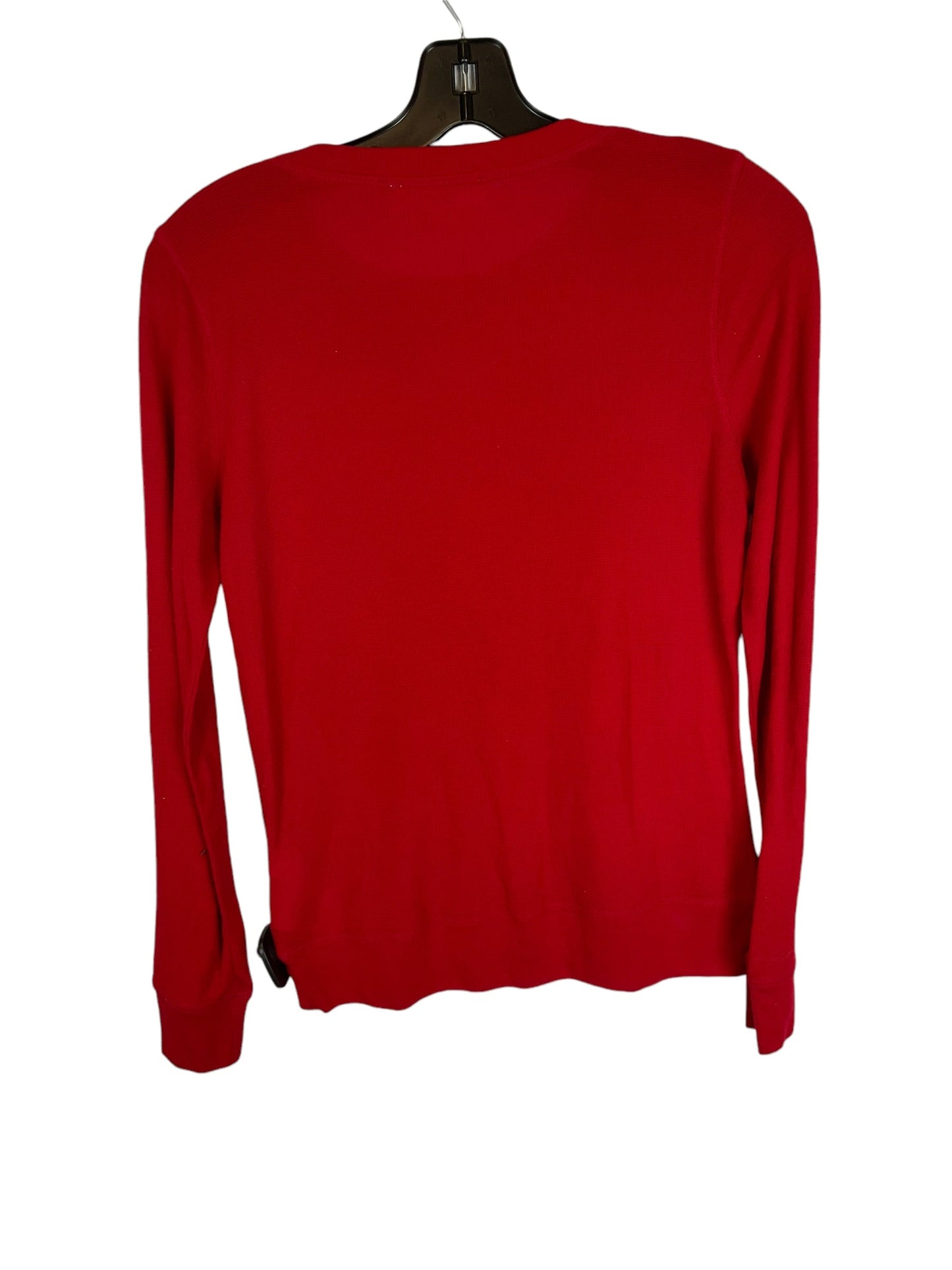 Top Long Sleeve By Michael By Michael Kors In Red, Size: S