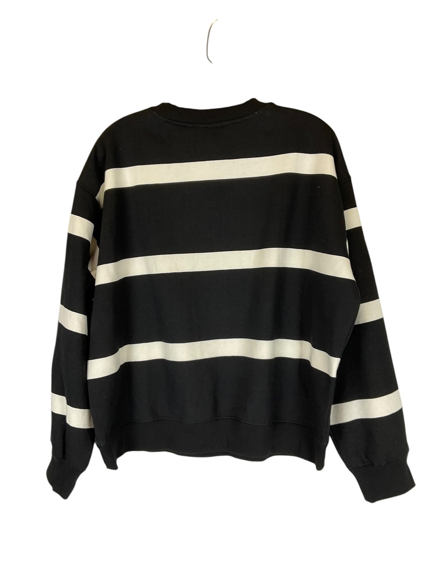 Sweatshirt Crewneck By H&m In Striped Pattern, Size: M