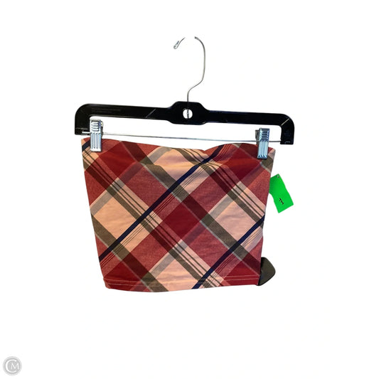 Top Sleeveless By Urban Outfitters In Plaid Pattern, Size: Xs