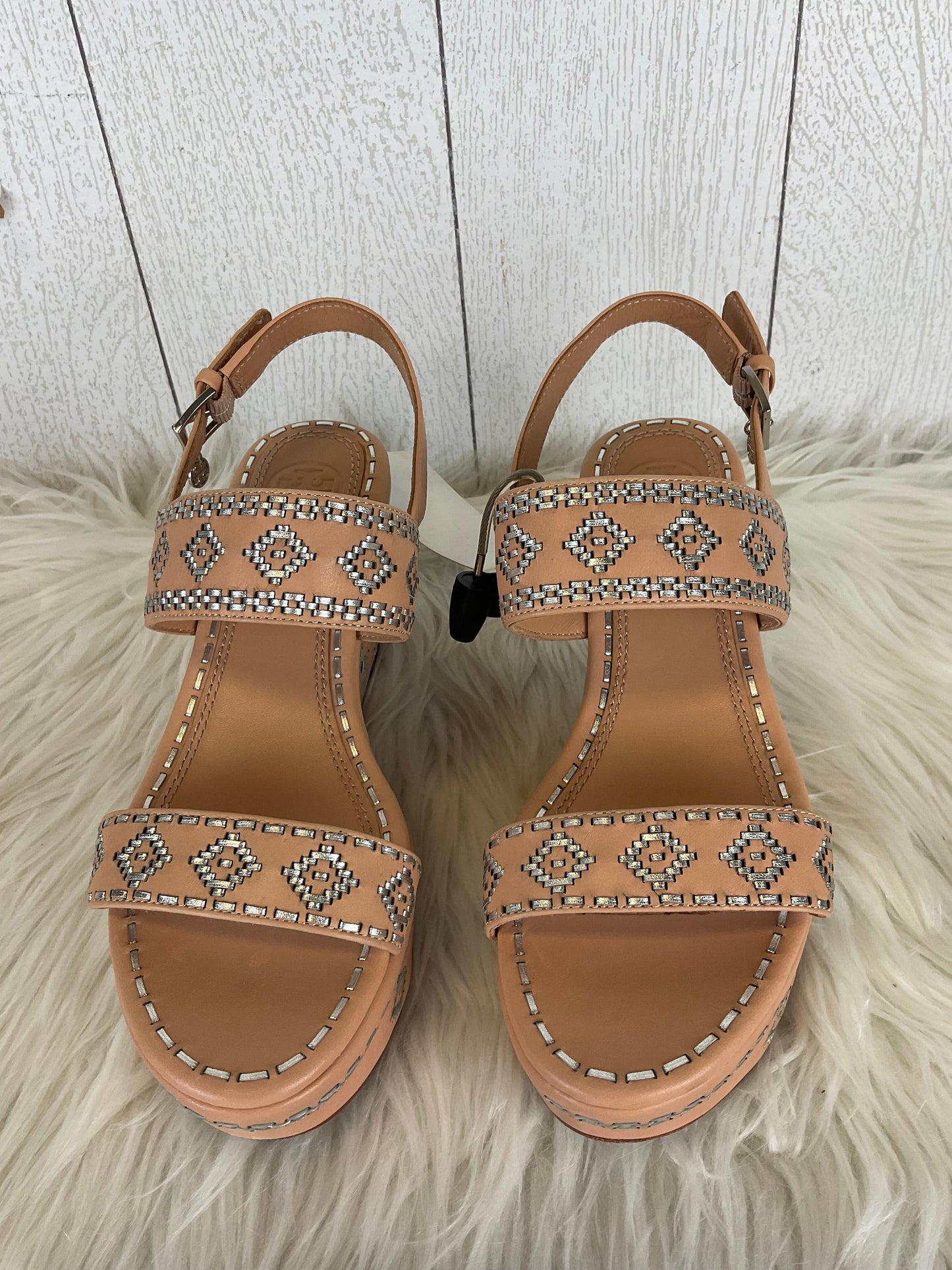 Sandals Designer By Tory Burch In Tan, Size: 6