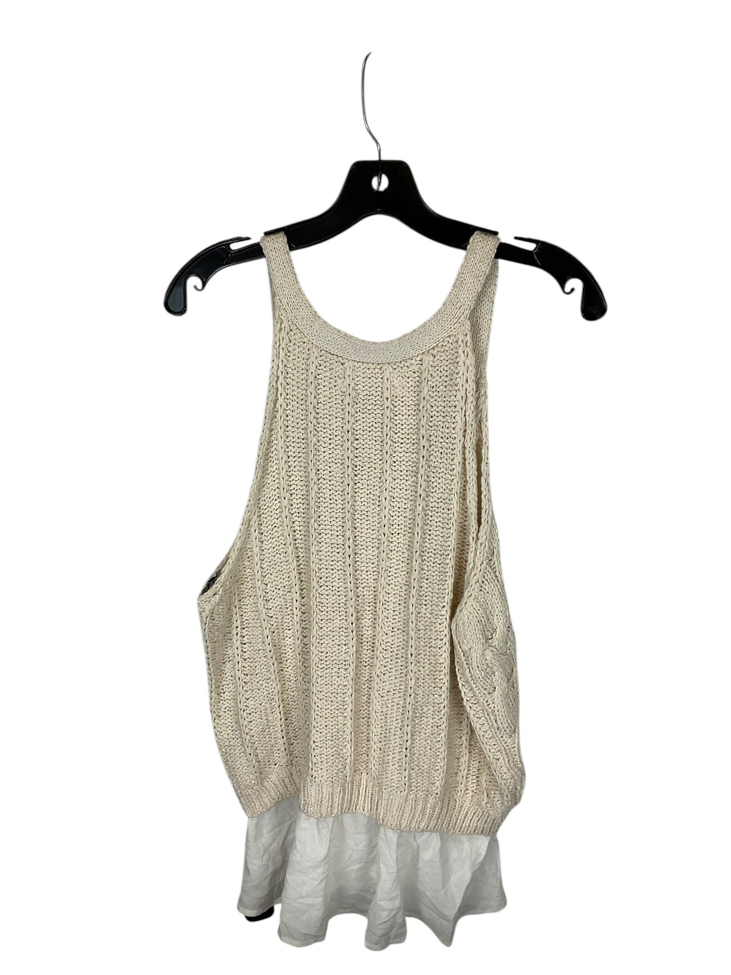 Top Sleeveless By Anthropologie In Cream, Size: Xl