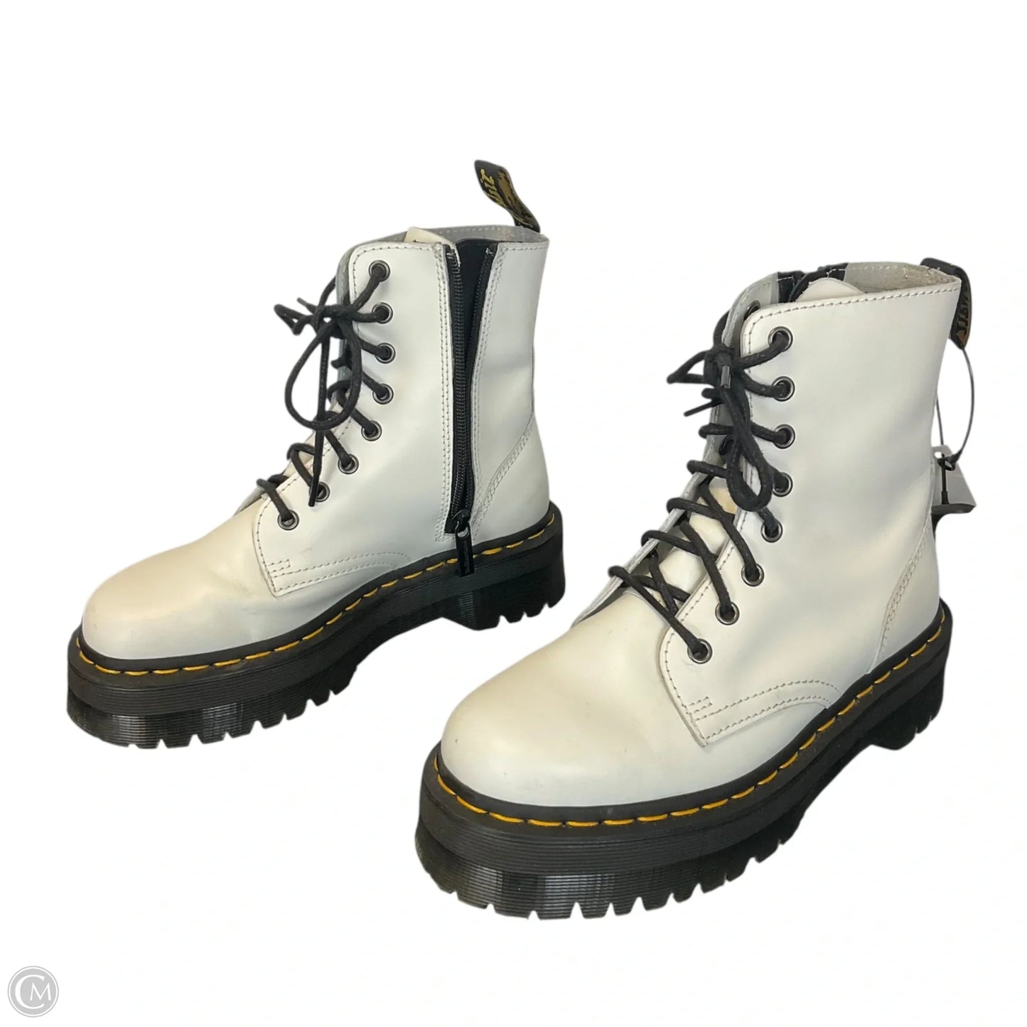 Boots Combat By Dr Martens In White, Size: 7