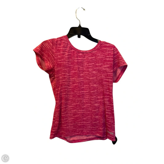 Athletic Top Short Sleeve By Columbia In Pink, Size: L