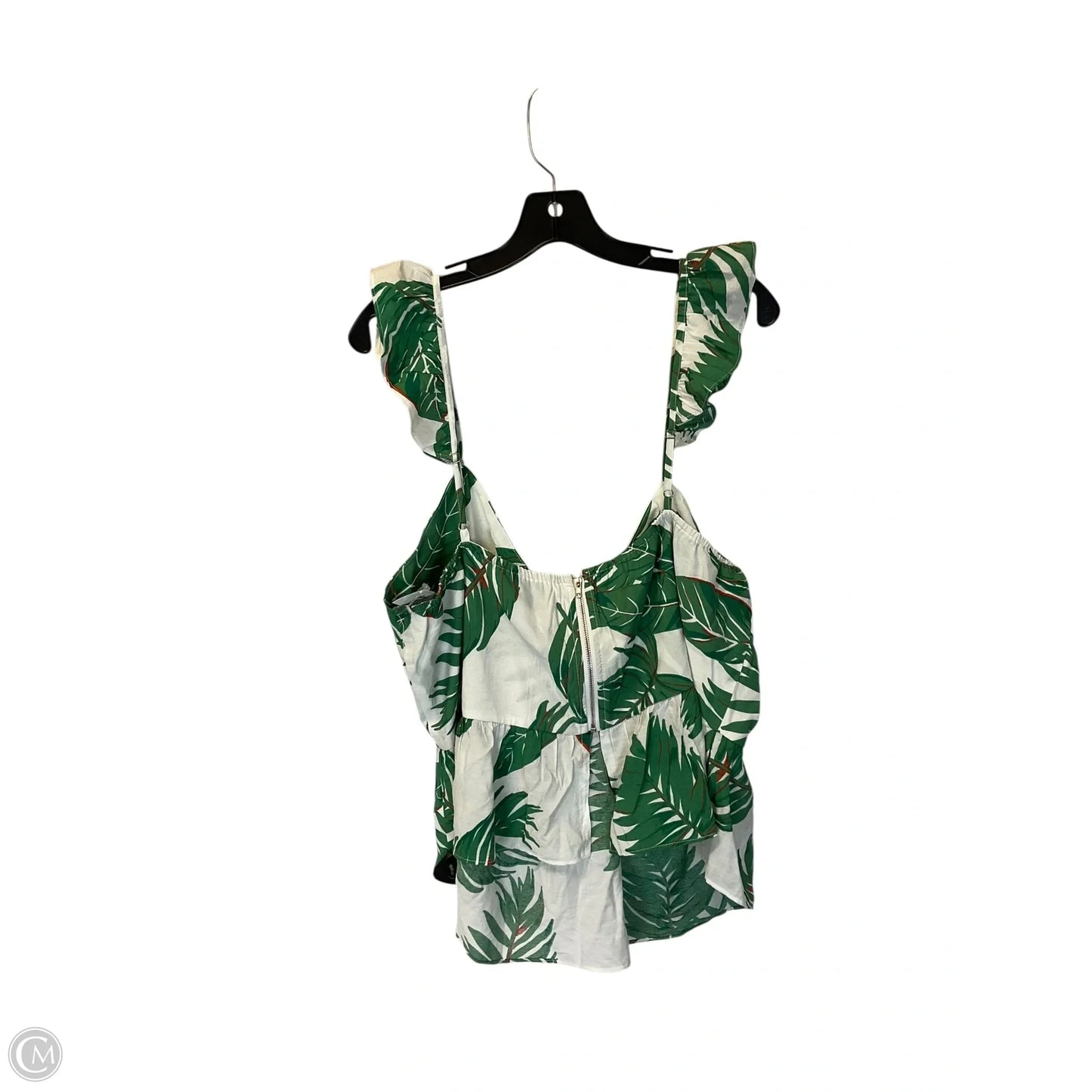 Top Sleeveless By Boohoo Boutique In Tropical Print, Size: 16