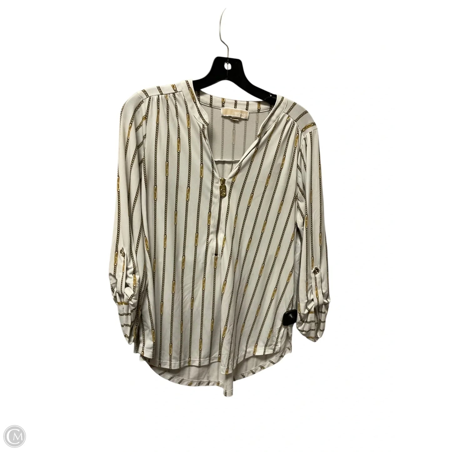 Top Long Sleeve By Michael By Michael Kors In Cream, Size: M