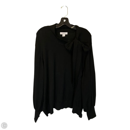 Top Long Sleeve Basic By Liz Claiborne In Black, Size: 3x