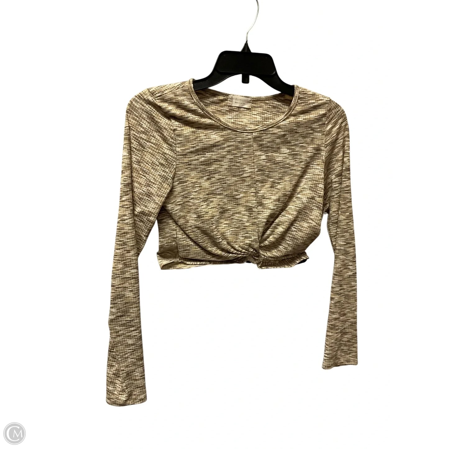 Top Long Sleeve By Altard State In Tan, Size: L