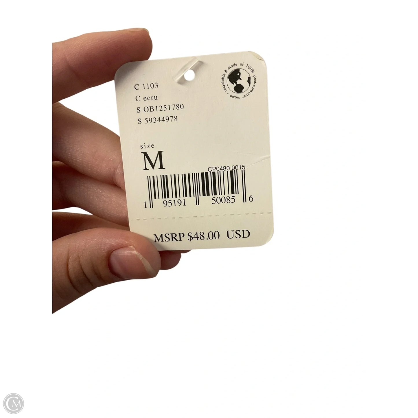 Top Long Sleeve Basic By Free People In Cream, Size: M