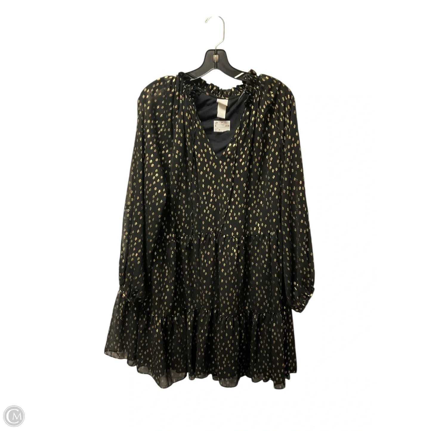 Dress Casual Short By H&m In Polkadot Pattern, Size: 14