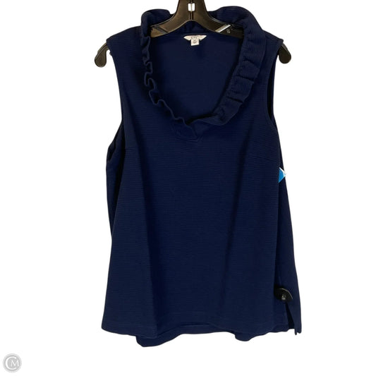 Top Sleeveless By Crown And Ivy In Navy, Size: Xl