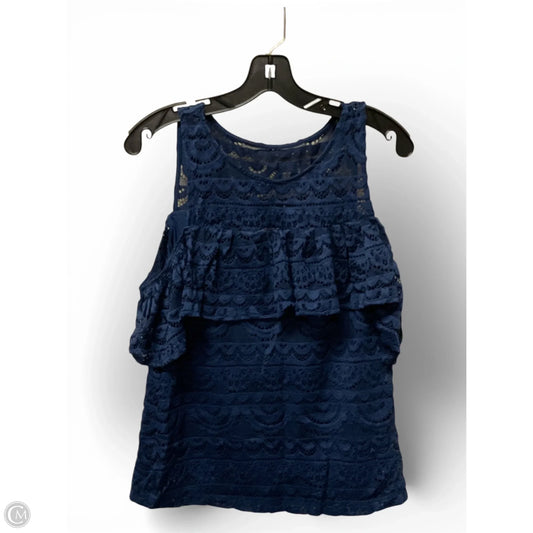 Top Short Sleeve Designer By Lilly Pulitzer In Blue, Size: S