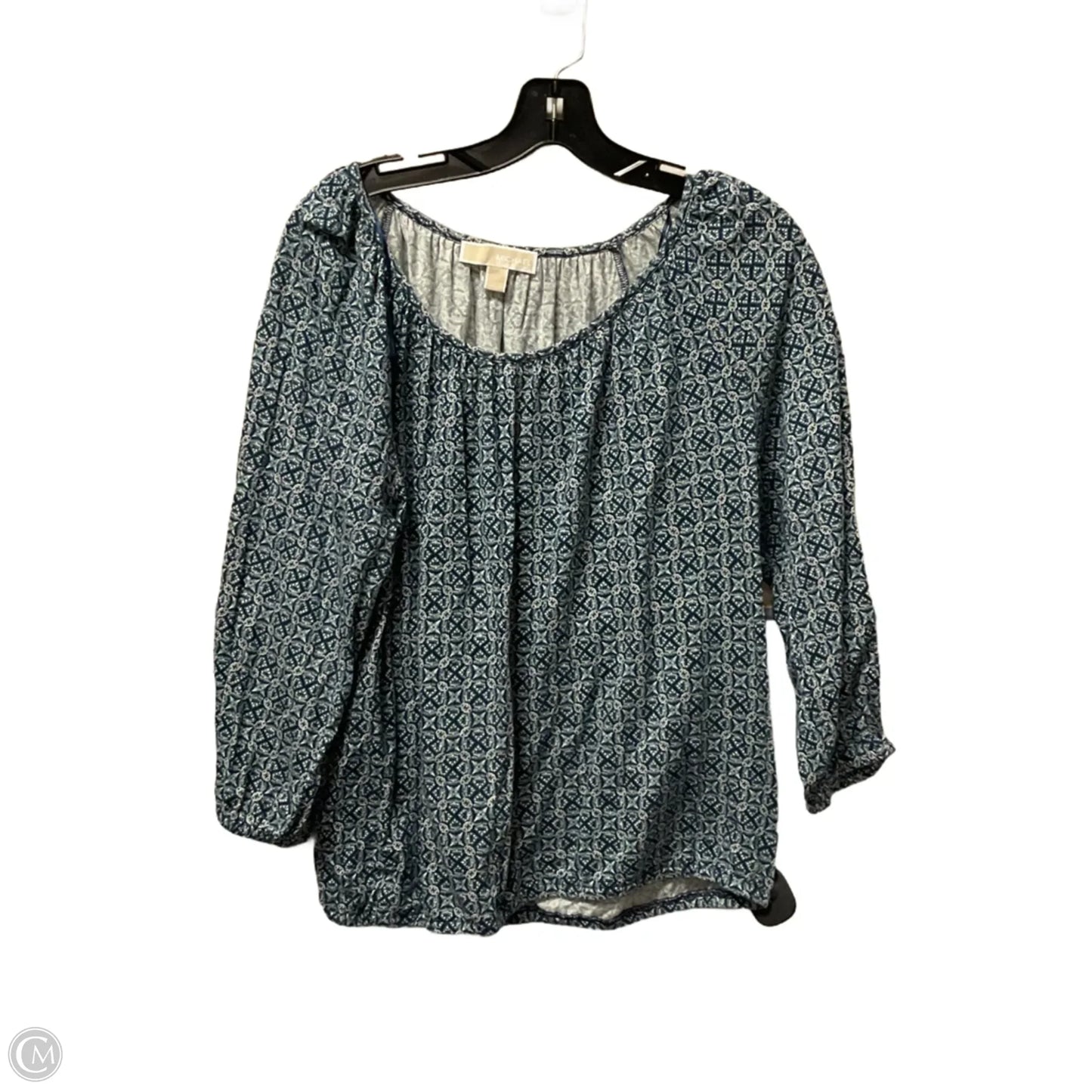 Top Long Sleeve By Michael By Michael Kors In Blue, Size: L